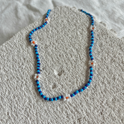 DAISY CHAIN CHOKER [BLUE STRIPPY]