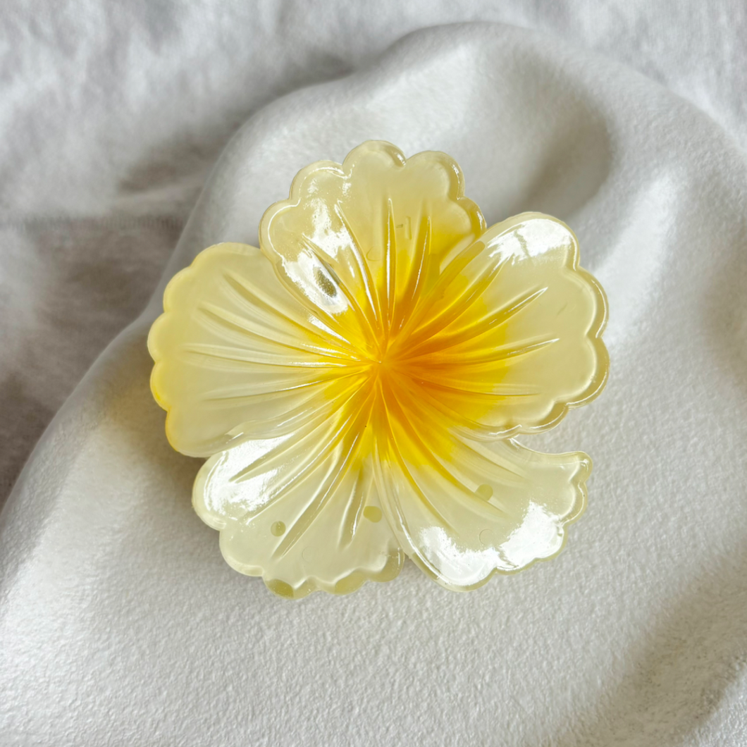 HIBISCUS HAIR CLIP [YELLOW]