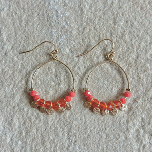 PALM COVE EARRINGS [ORANGE]