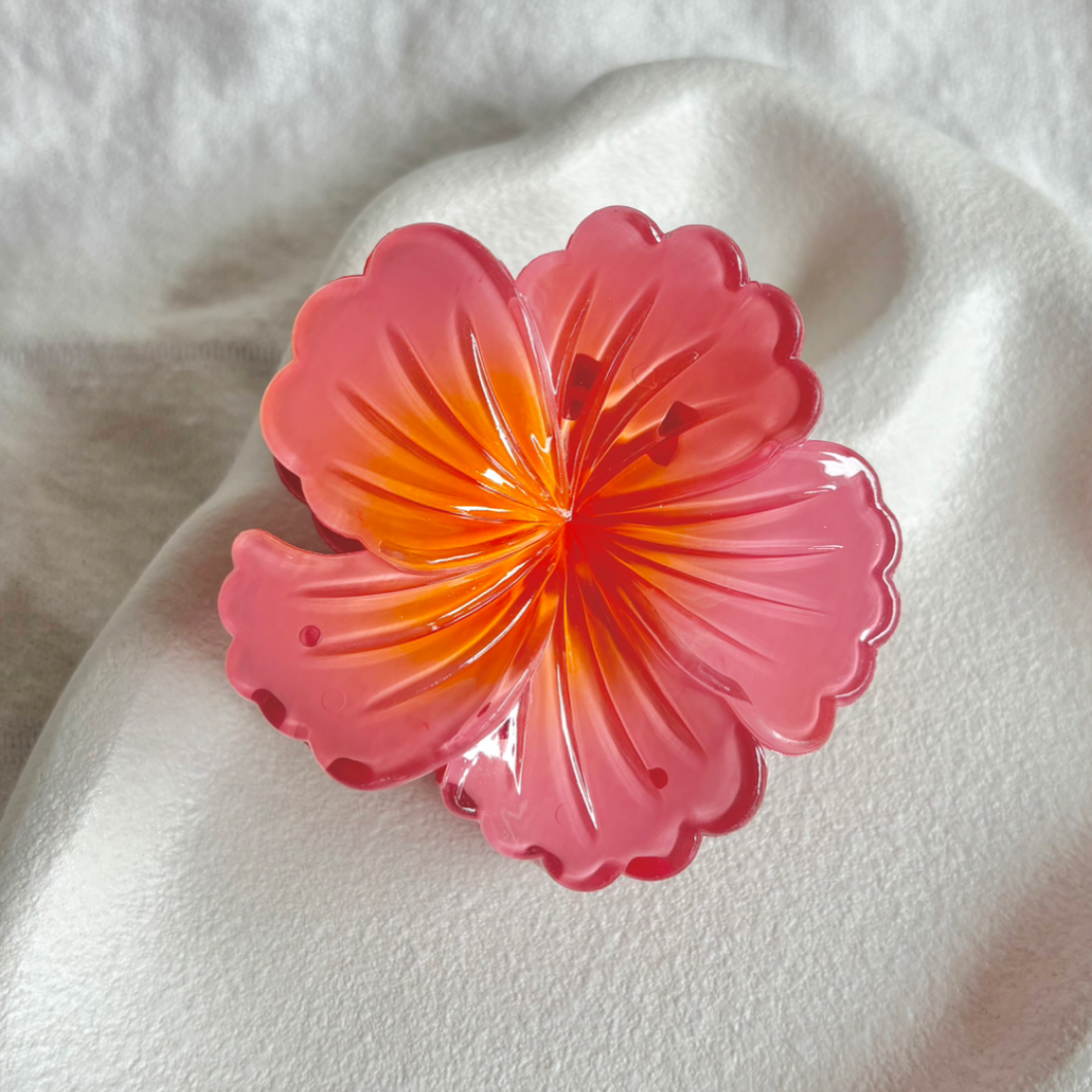 HIBISCUS HAIR CLIP [SUNSET]