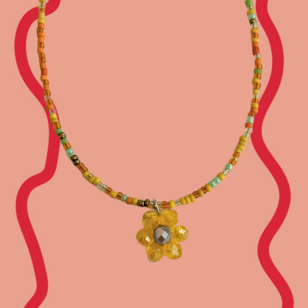 BLOOM CHOKER [YELLOW]