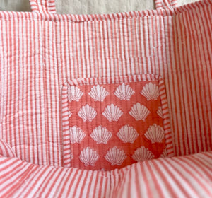 THE WEEKENDER TOTE [CORAL SEASHELL]