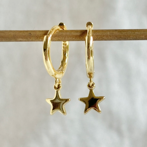 TWINKLE STAR EAR HOOPS