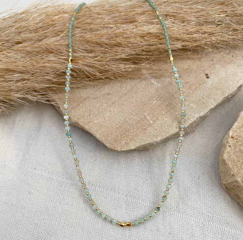 BLISSING CHOKER [AMAZONITE]